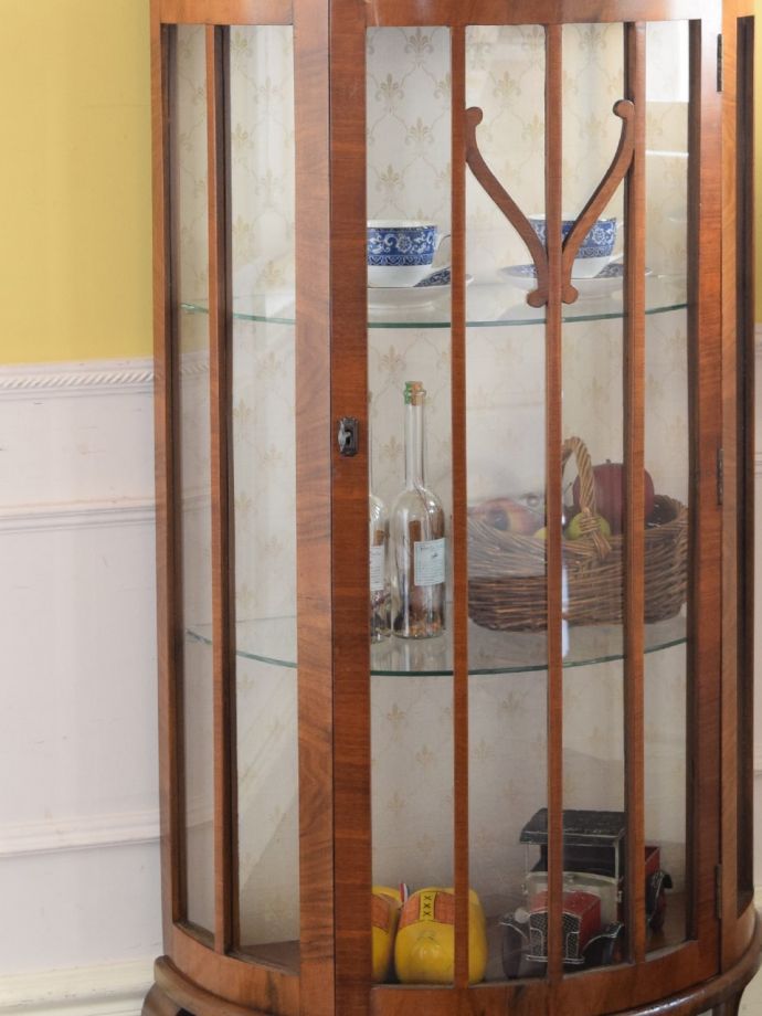 アンティークガラスの扉