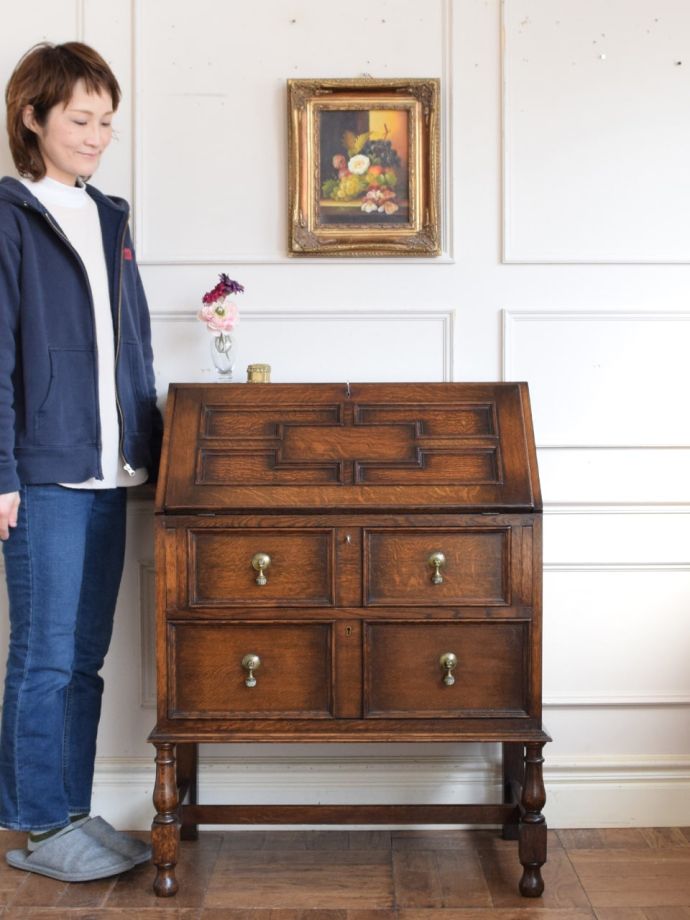 アンティークのライティングビューロー