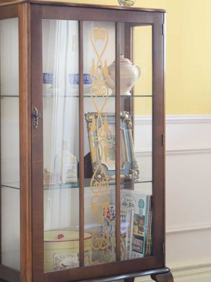 アンティークガラスの扉