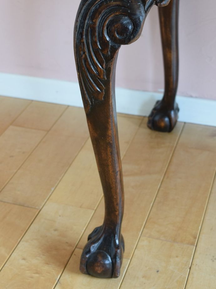 アンティークデスクの脚