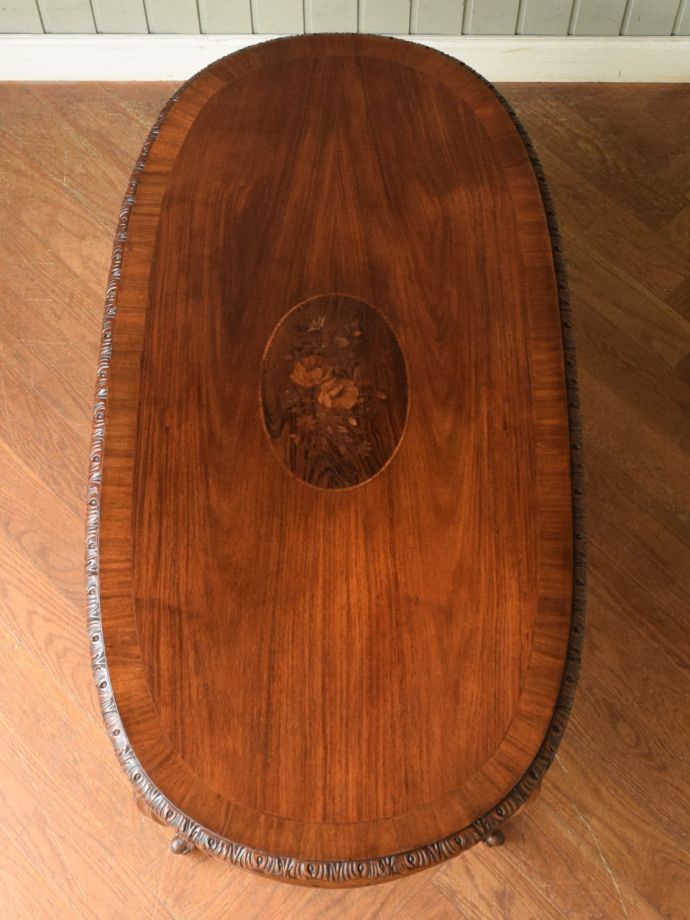 アンティークコーヒーテーブルの天板