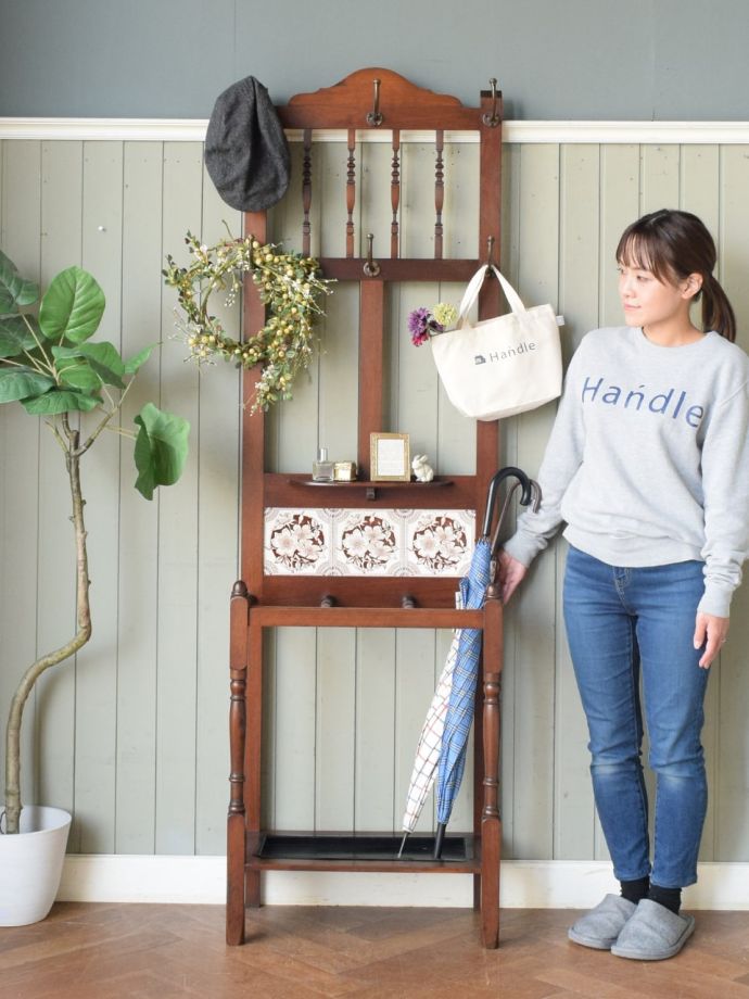 アンティークのホールスタンド