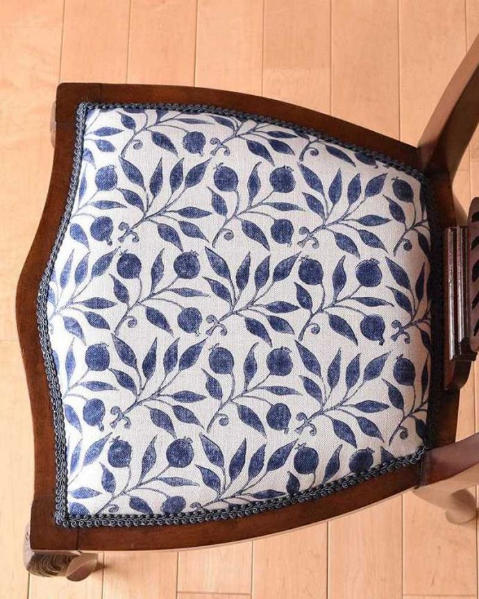 アンティークの椅子の座面