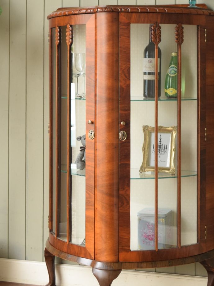 アンティークガラスの扉