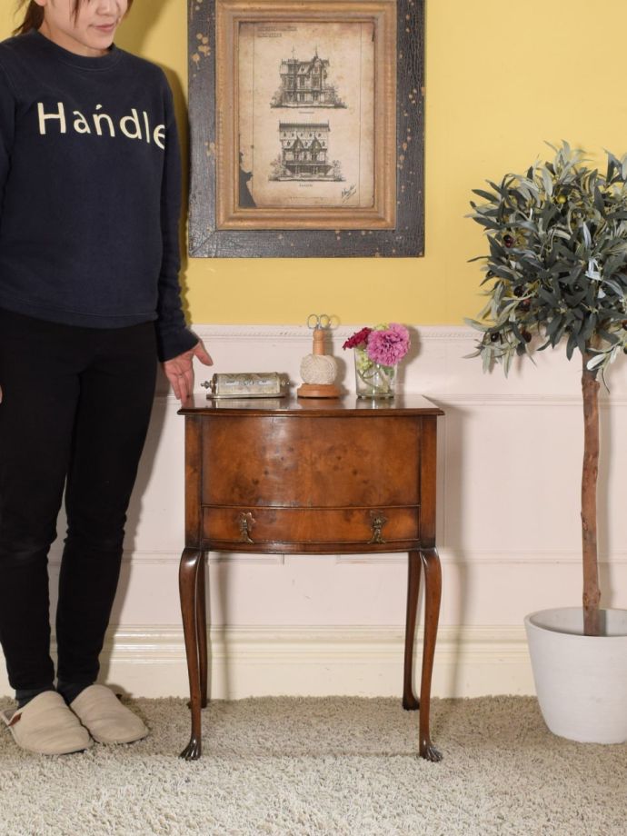 アンティークのソーイングボックス