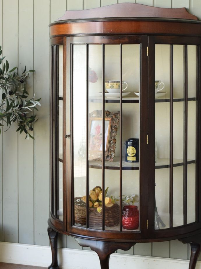 アンティークガラスの扉