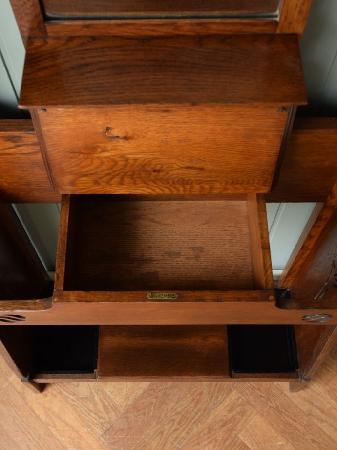 ホールスタンドのボックス収納