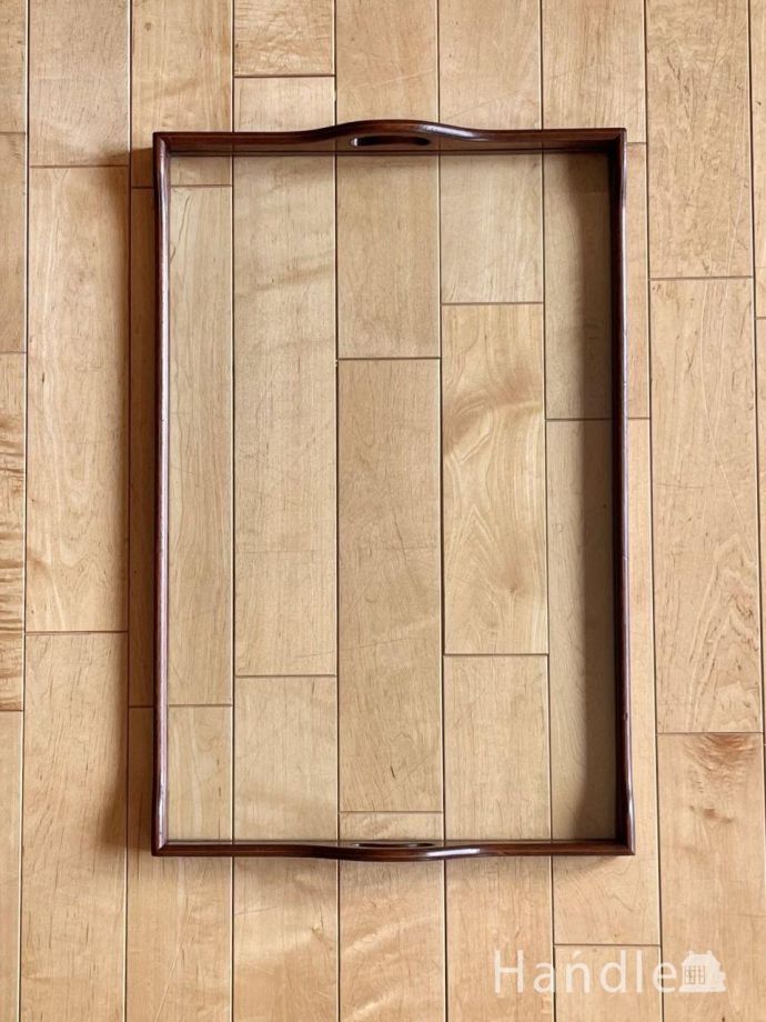 アンティークガラスのトレイ