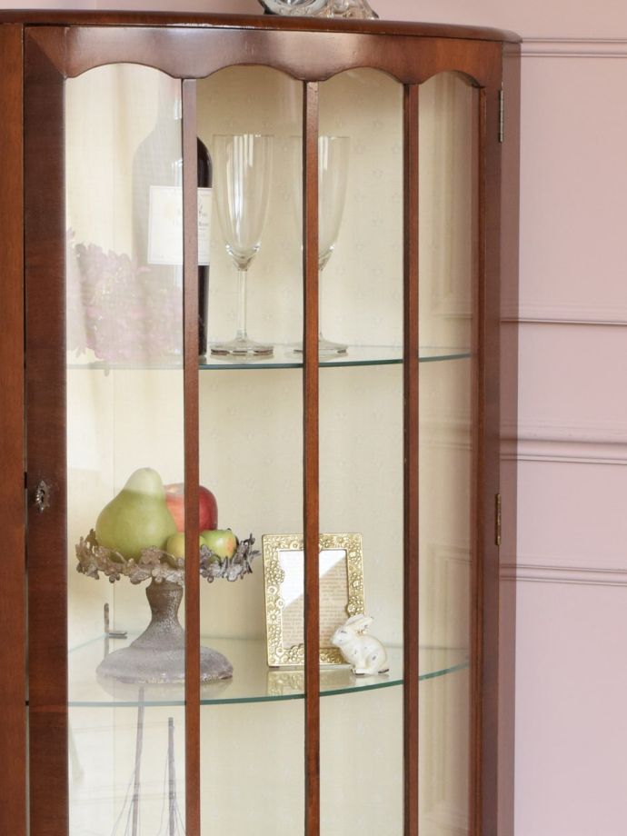 アンティークガラスの扉