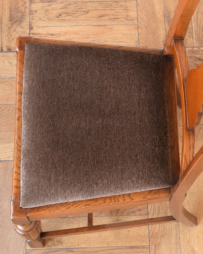 アンティークの椅子の座面