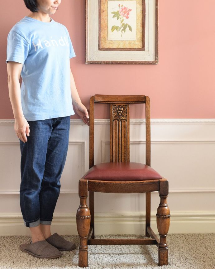 英国アンティークのダイニングチェア