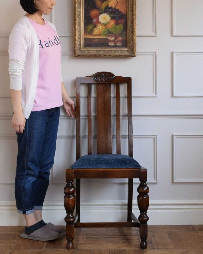 英国アンティークのダイニングチェア