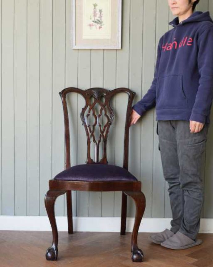 英国アンティークのサロンチェア