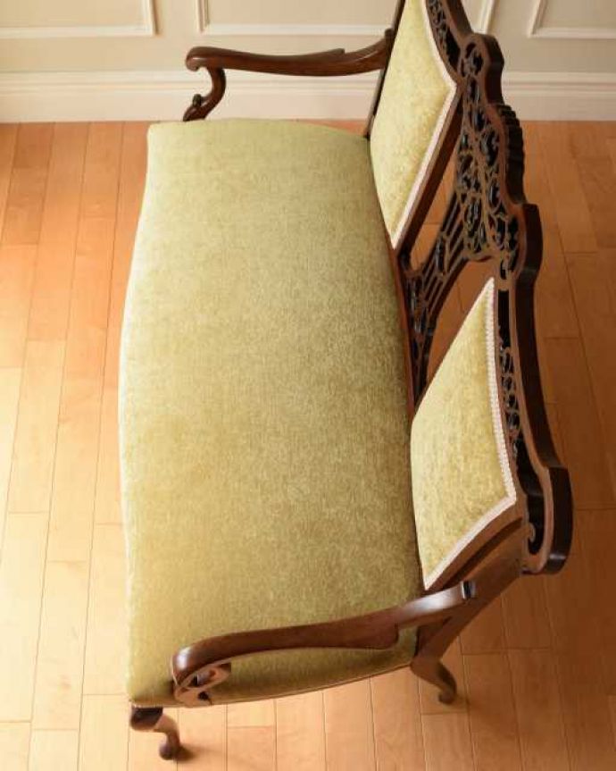 アンティークソファの座面