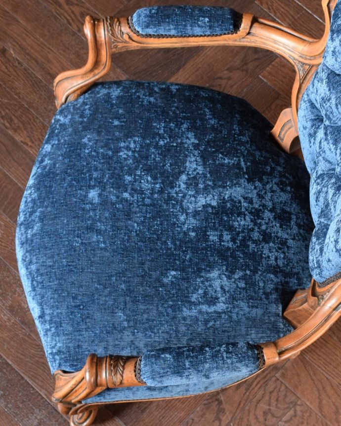 アンティークの椅子の座面