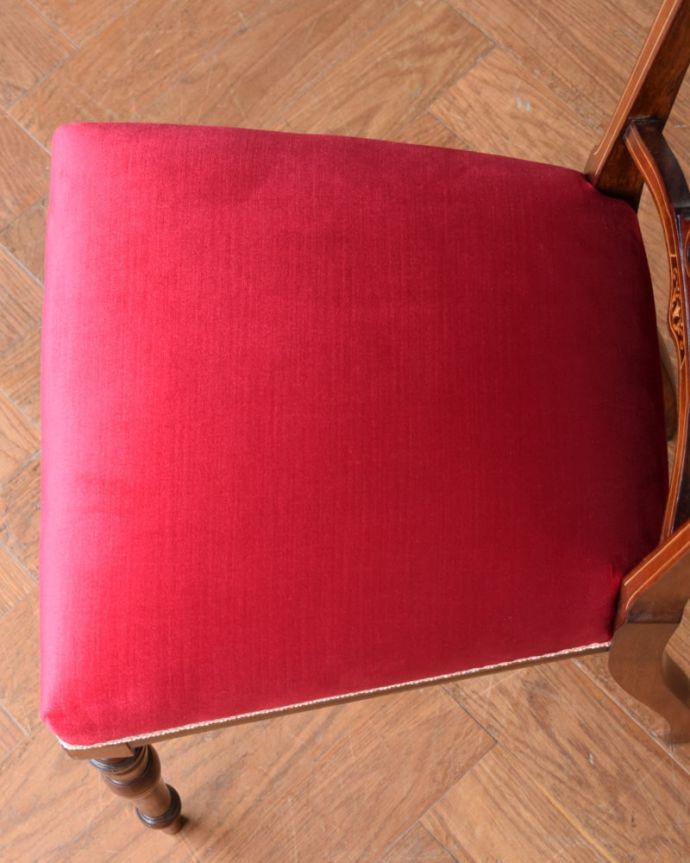 アンティークの椅子の座面