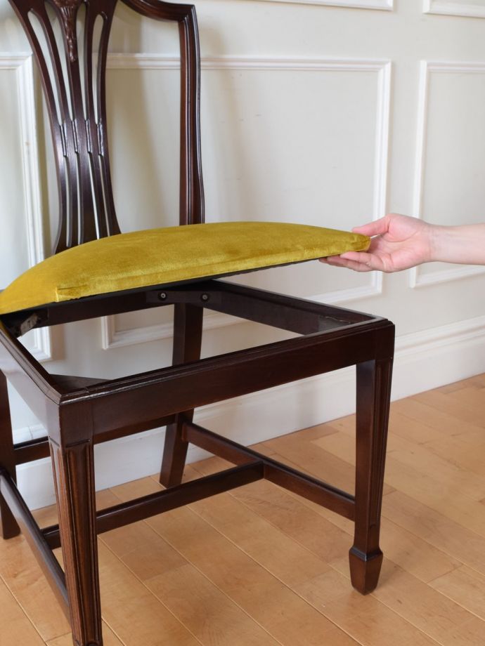 取り外しできる座面