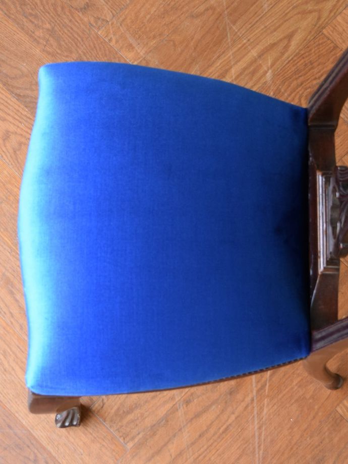 アンティークの椅子の座面