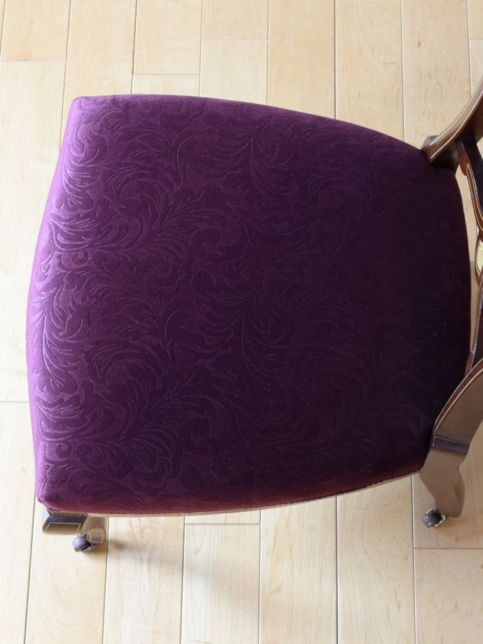 アンティークの椅子の座面