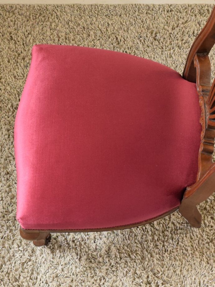 アンティークの椅子の座面