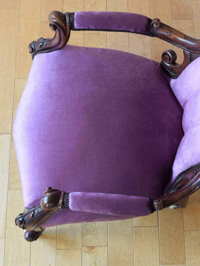 アンティークの椅子の座面