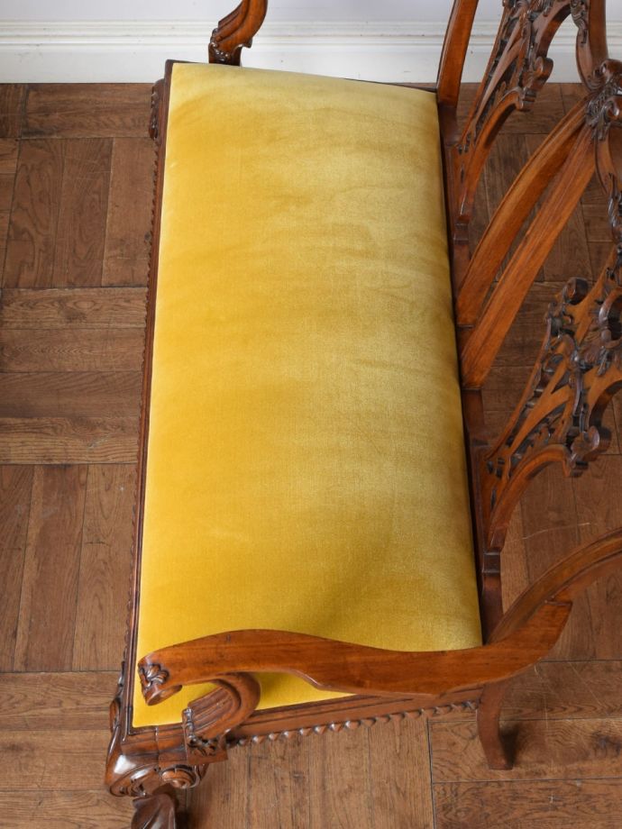 アンティークソファの座面