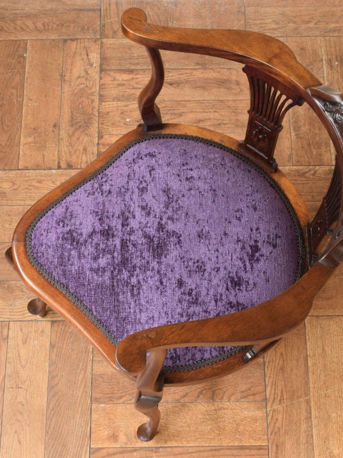 アンティーク椅子の座面