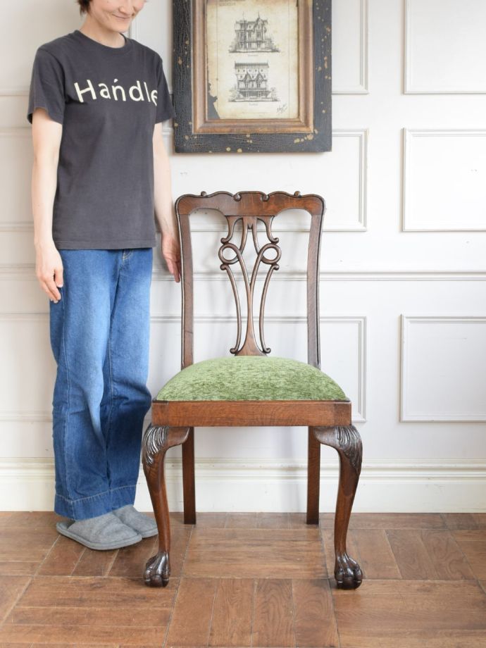 英国アンティークのサロンチェア