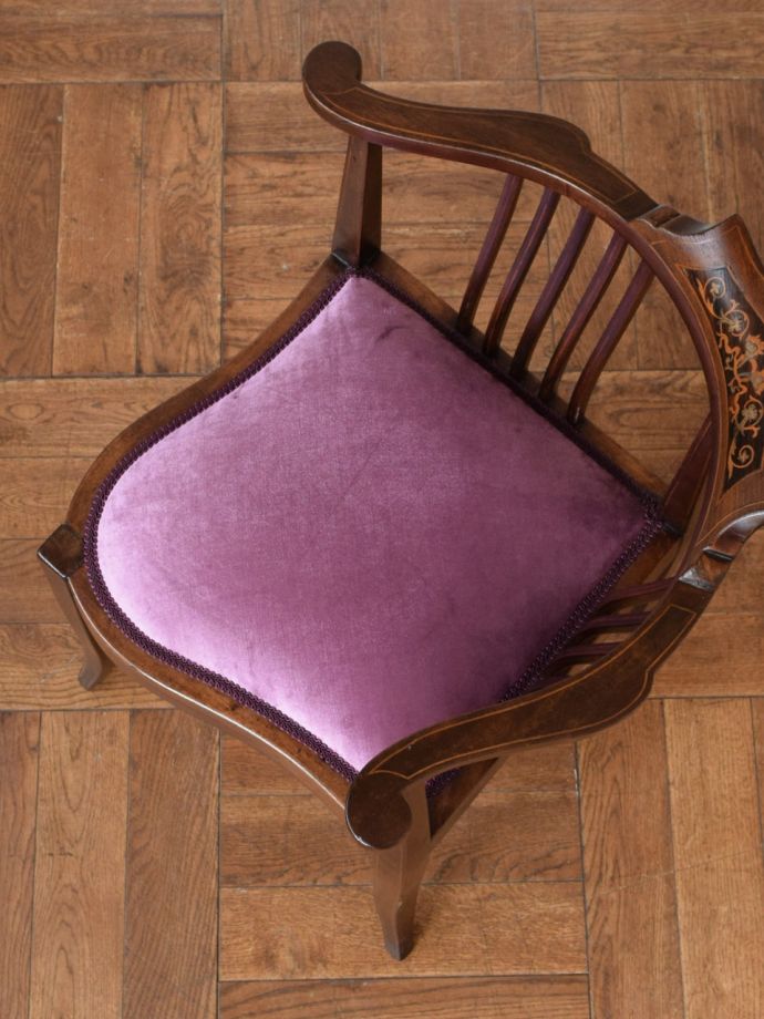 アンティーク椅子の座面