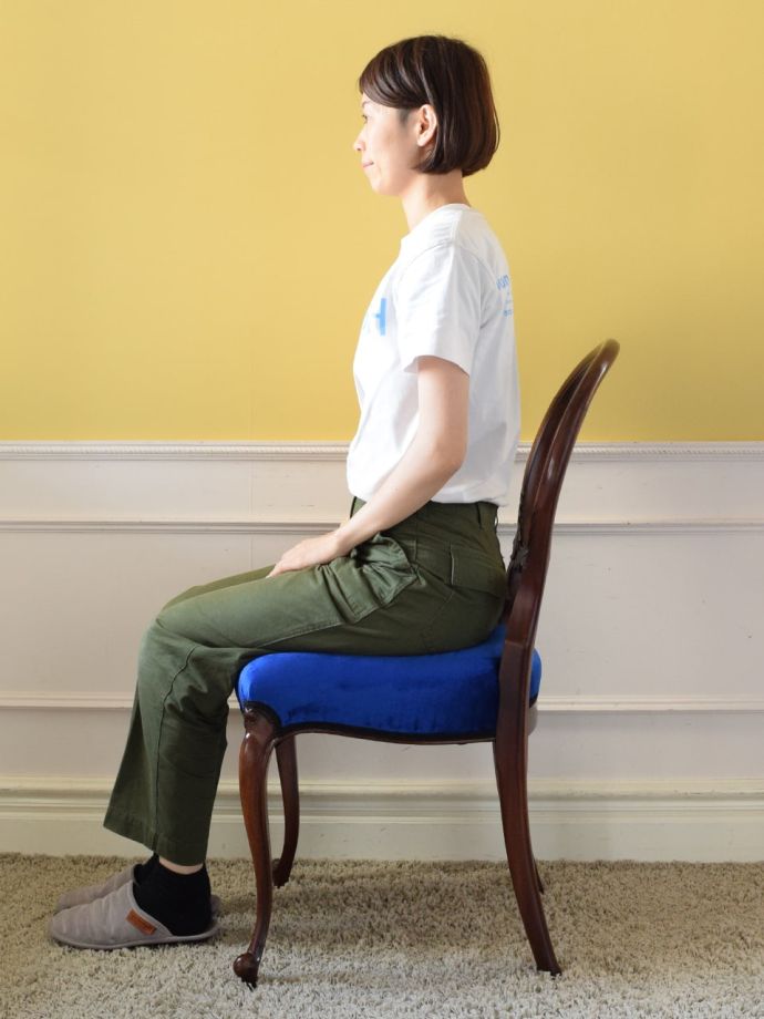 バルーンバックチェアの掛け心地