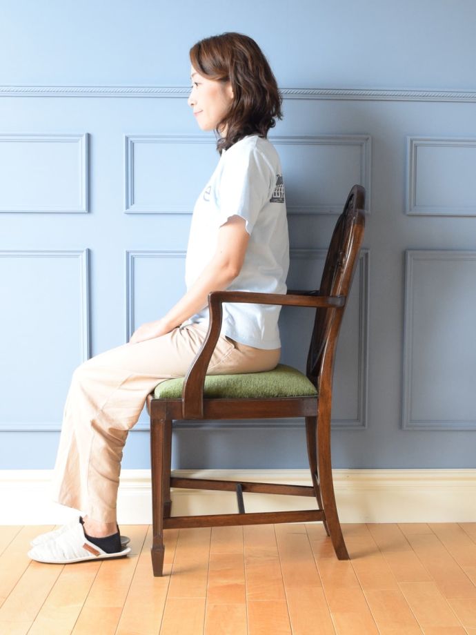 サロンチェアの掛け心地