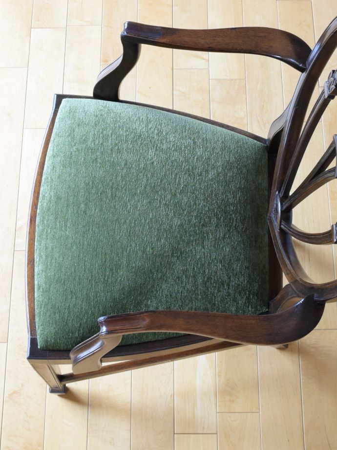 アンティークの椅子の座面