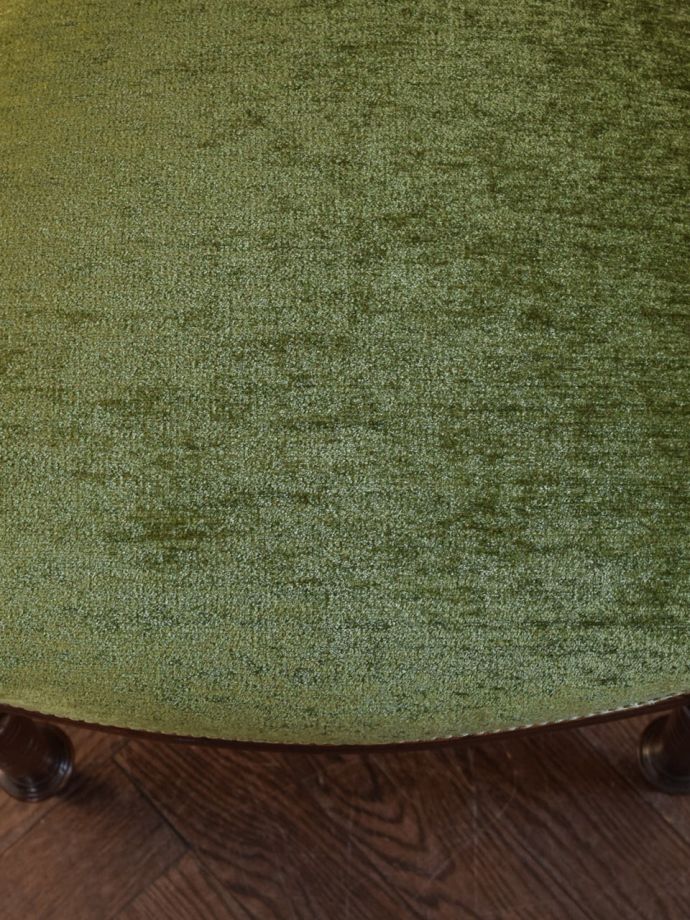 サロンチェアの座面の生地