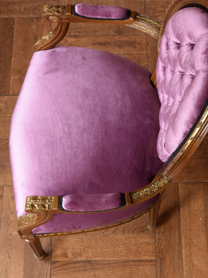 アンティークの椅子の座面