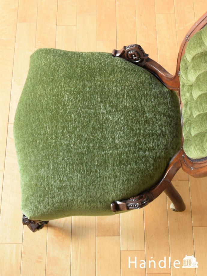 アンティークの椅子の座面