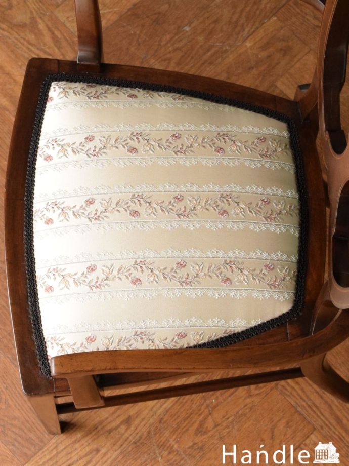 アンティークの椅子の座面