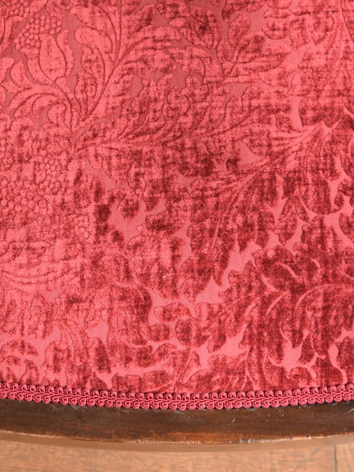 サロンチェアの座面の生地