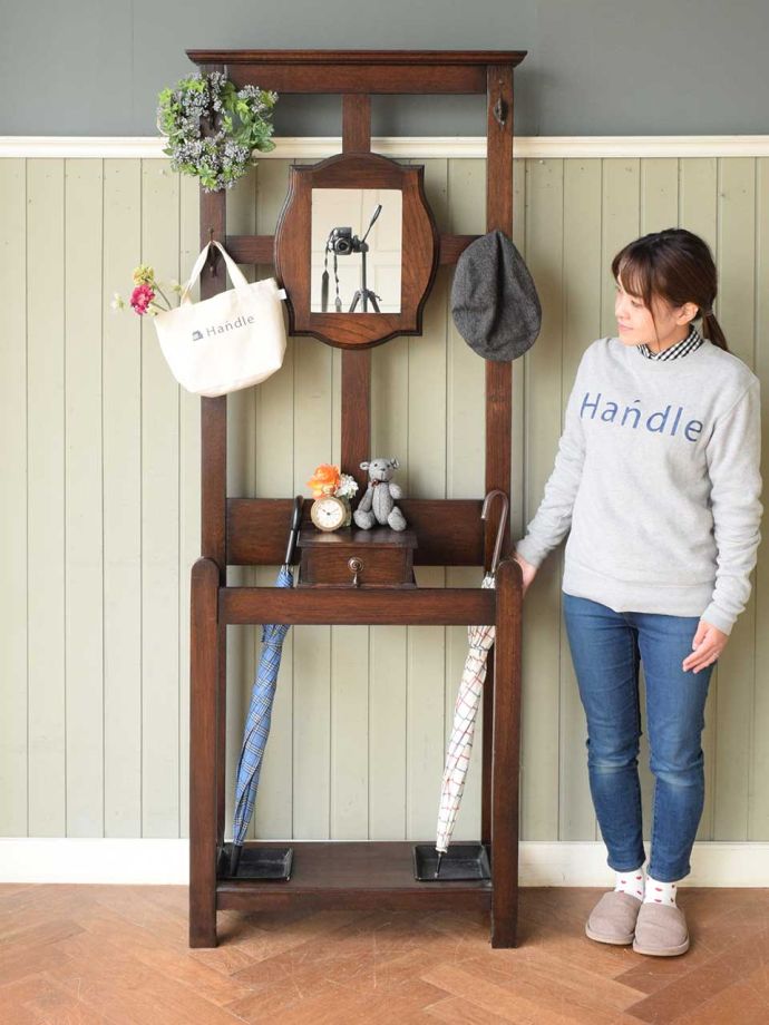 アンティークのホールスタンド