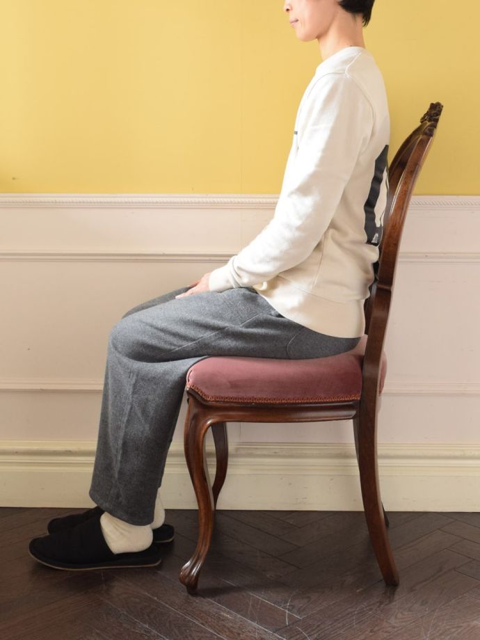 バルーンバックチェアの掛け心地