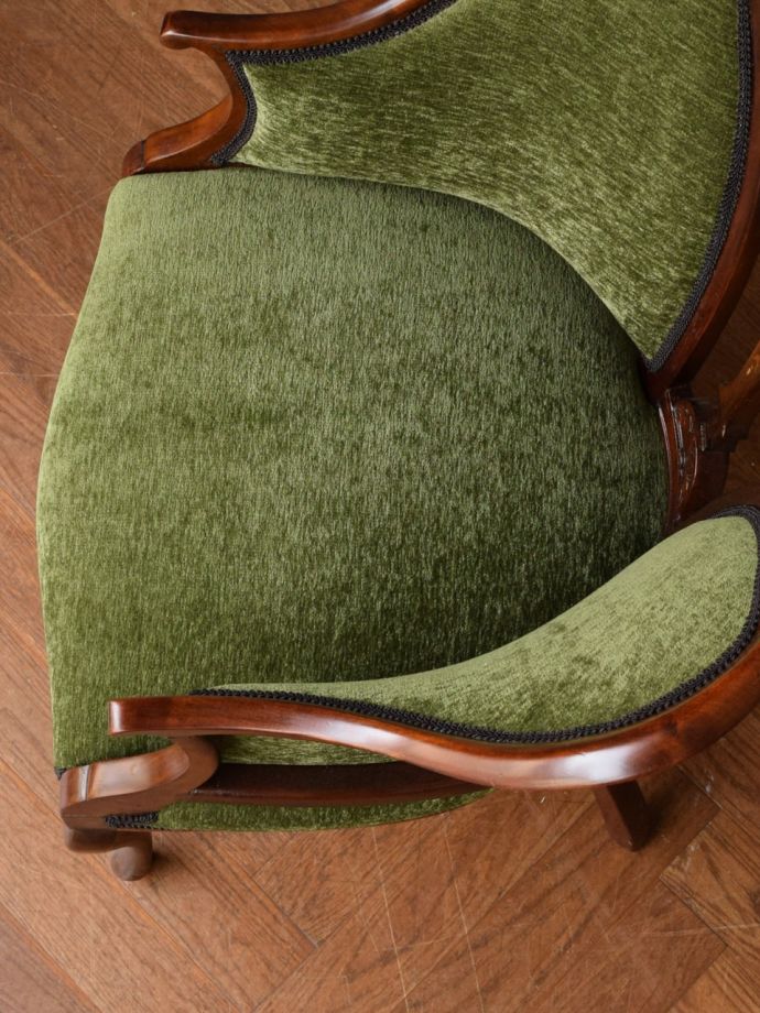 アンティークの椅子の座面