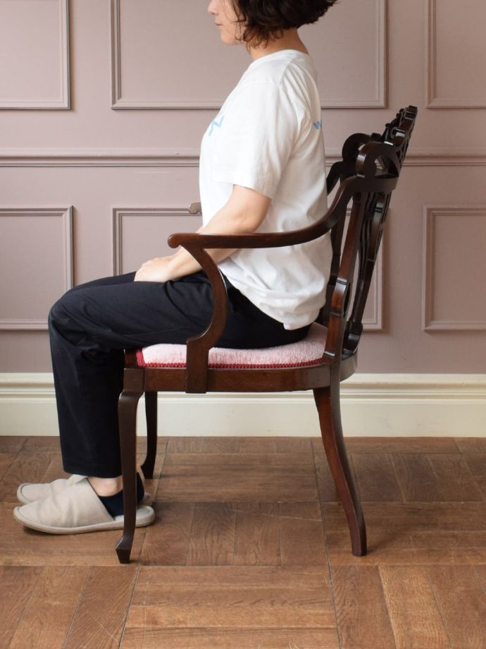 サロンチェアの掛け心地