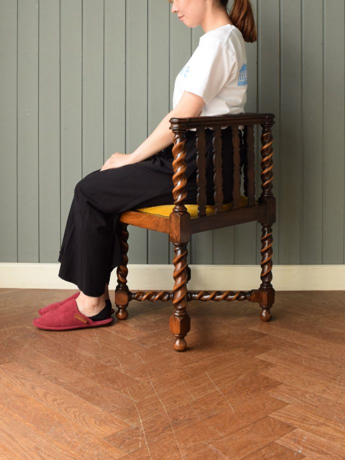 コーナーチェアの掛け心地