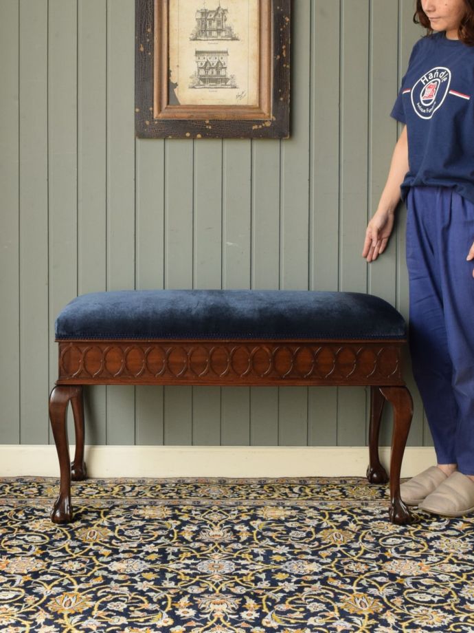 英国アンティークのスツール