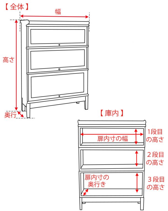 アンティークのキャビネット　アンティーク家具　英国家具らしいオシャレなスタッキングブックケース（オーク材）。。(q-746-f)