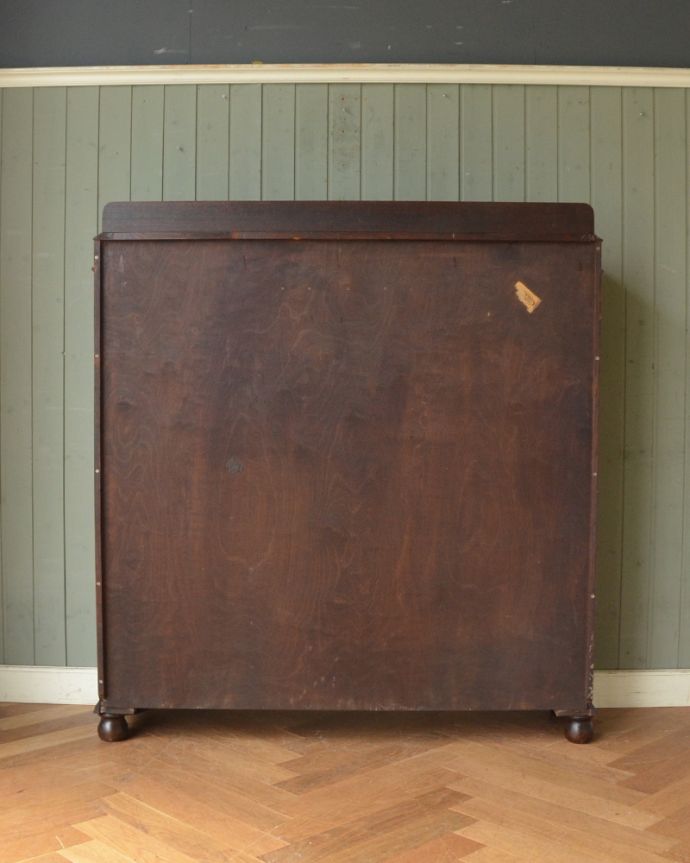 ビューロー アンティーク家具 美しいガラス扉のサイドバイサイド、イギリスのアンティーク家具。もちろん、後ろ姿もキレイです。(q-861-f-1)