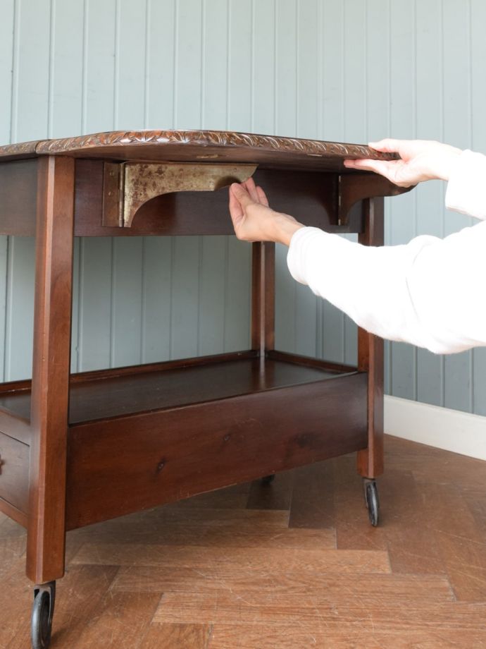 伸長式ワゴンのサイズ変更方法