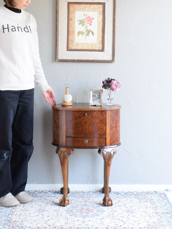 アンティークのソーイングボックス