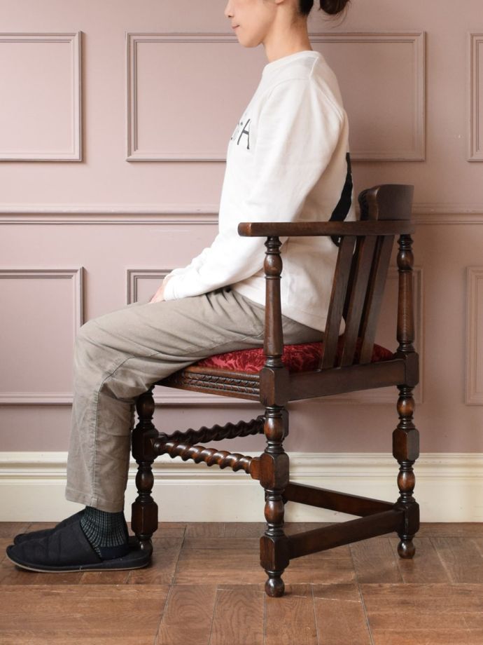 コーナーチェアの掛け心地