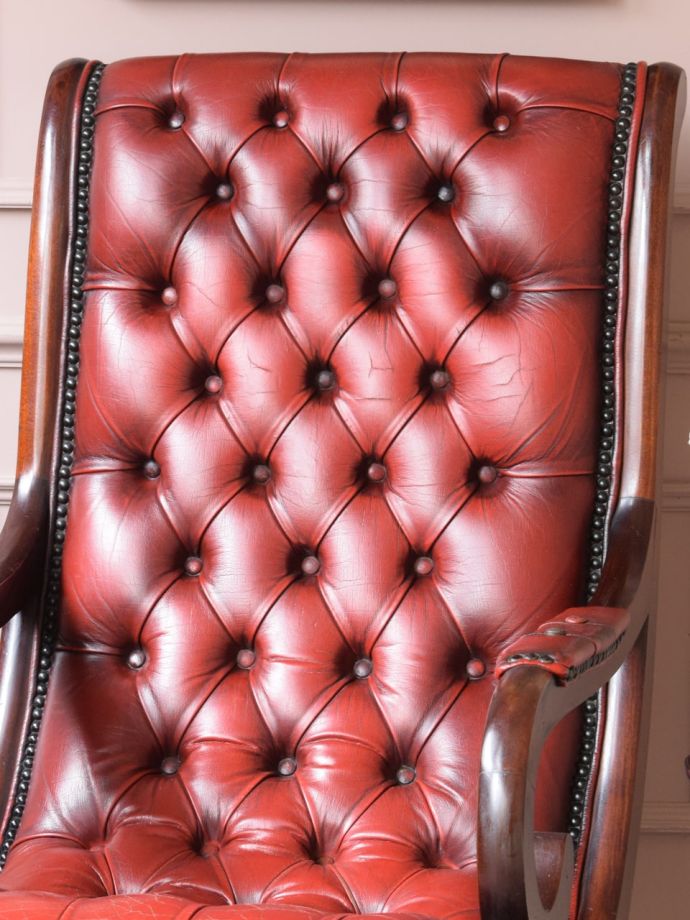 アンティークパーソナルチェアの背もたれ