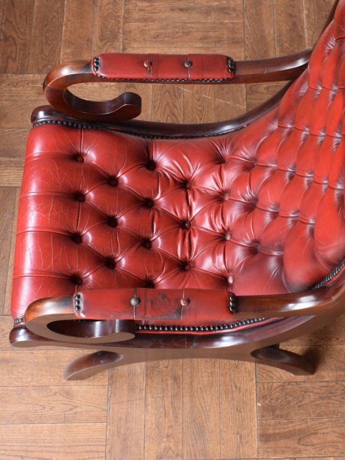 アンティークの椅子の座面